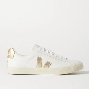 Veja espalar sneakers extra white/gold 40/9 NWOT